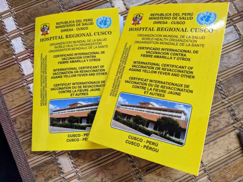 free yellow fever vaccine two travel turtles