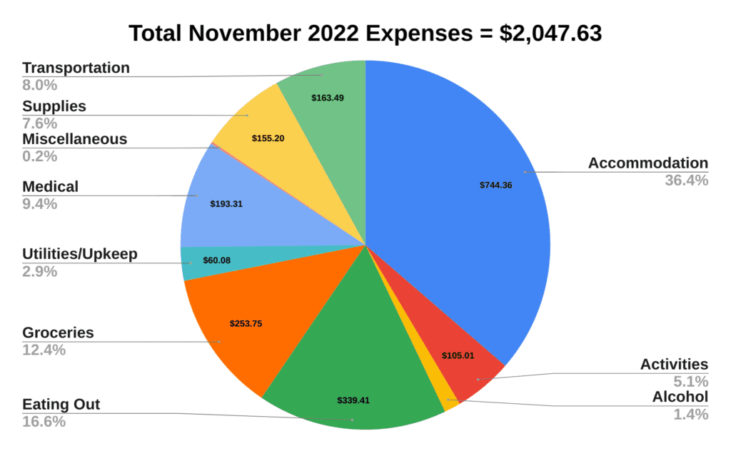 november 2022 budget report two travel turtles