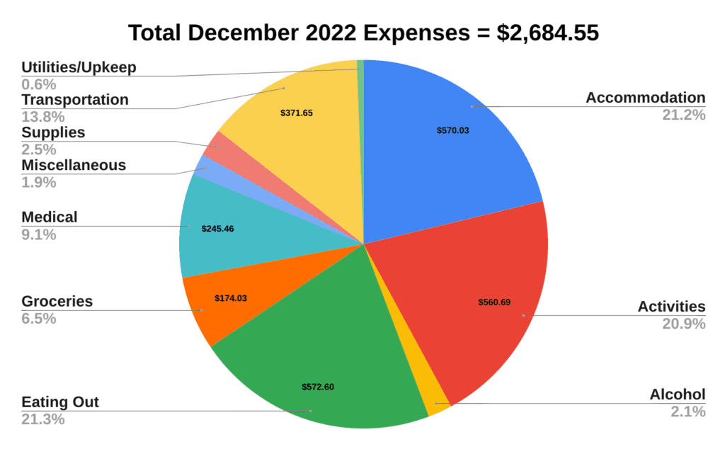 December 2022 budget report two travel turtles