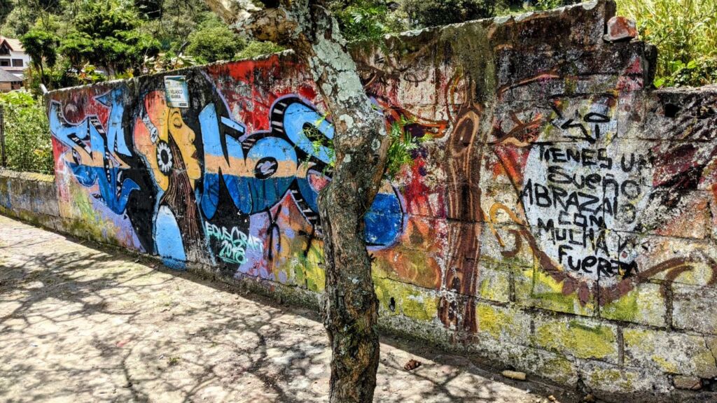 Streets of Baños de Agua Santa two travel turtles