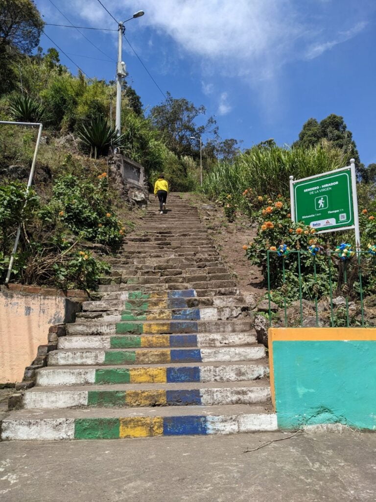 mirador hike in baños ecuador two travel turtles