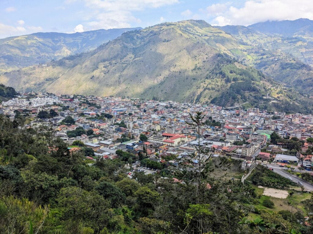 mirador hike in baños ecuador two travel turtles