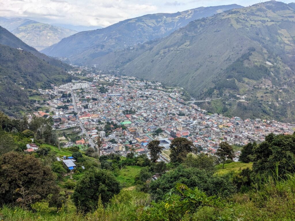 mirador hike in baños ecuador two travel turtles