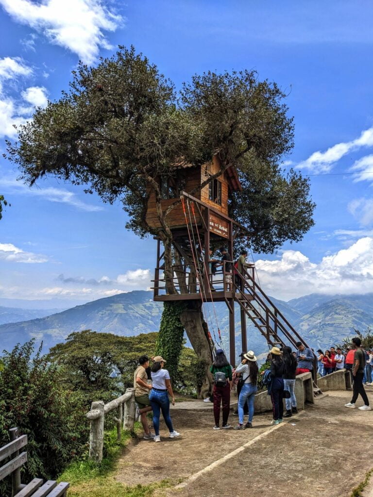 mirador hike in baños ecuador two travel turtles