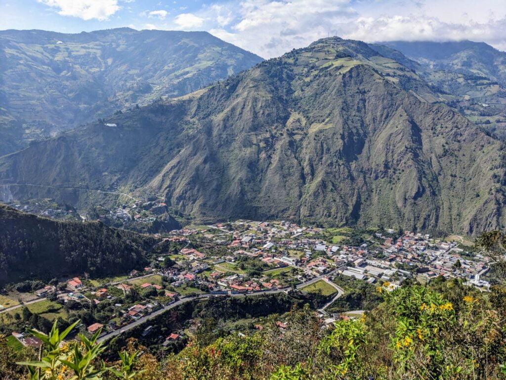 mirador hike in baños ecuador two travel turtles
