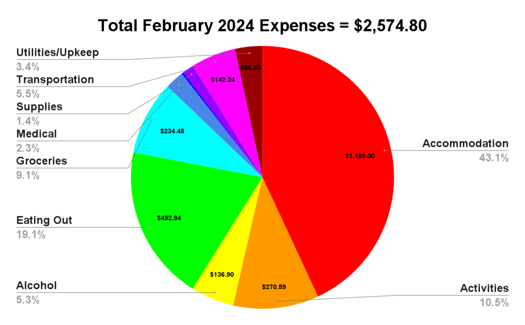 February 2024 budget report two travel turtles