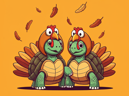 slow travel two travel turtles
