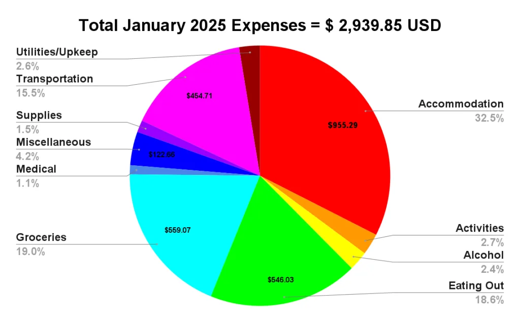 january 2025 budget two travel turtles